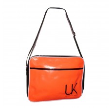 Underground Kulture Neon Orange Stargazer Postman Shoulder Bag 